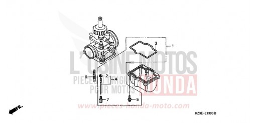 KIT, O.P. CARBURATEUR (1) CR250RY de 2000